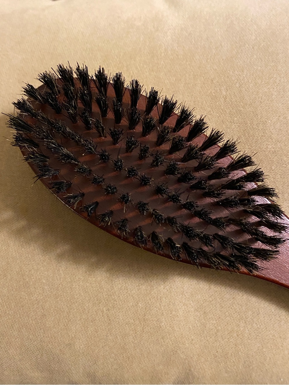 Vintage Wessen Scandinavian Boar Bristle Clothes Brush, Lint Remover, Shoe Horn - Picture 6 of 13